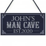 Personalised Retro Man Cave Signs Novelty Gifts For Him 