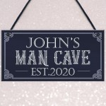 Personalised Retro Man Cave Signs Novelty Gifts For Him 