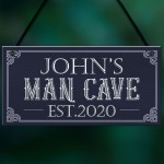 Personalised Retro Man Cave Signs Novelty Gifts For Him 