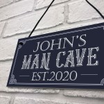 Personalised Retro Man Cave Signs Novelty Gifts For Him 