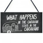 Novelty Caravan Sign Hanging Home Decor Plaque For Caravan