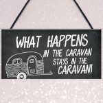 Novelty Caravan Sign Hanging Home Decor Plaque For Caravan