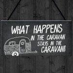 Novelty Caravan Sign Hanging Home Decor Plaque For Caravan