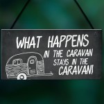 Novelty Caravan Sign Hanging Home Decor Plaque For Caravan
