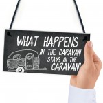 Novelty Caravan Sign Hanging Home Decor Plaque For Caravan