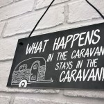 Novelty Caravan Sign Hanging Home Decor Plaque For Caravan