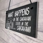 Novelty Caravan Sign Hanging Home Decor Plaque For Caravan