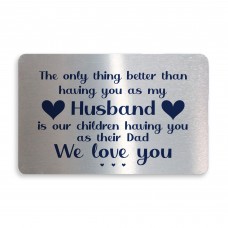 Novelty Gift For Dad Husband Birthday Anniversary Wallet Card