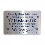Thank You Gift For Husband Dad Metal Wallet Insert Gift For Him