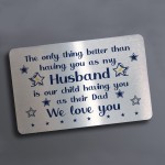 Thank You Gift For Husband Dad Metal Wallet Insert Gift For Him
