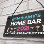 Personalised Home Bar Sign 2021 Lockdown Gift Man Cave Gift