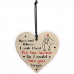 Valentines Day Anniversary Personalised Gift Idea Wooden Heart