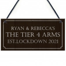 The Tier 4 Arms PERSONALISED Home Bar Man Cave Sign