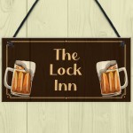 The Lock Inn HOME BAR Sign Lockdown Sign Man Cave Shed Sign