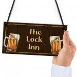 The Lock Inn HOME BAR Sign Lockdown Sign Man Cave Shed Sign