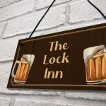 The Lock Inn HOME BAR Sign Lockdown Sign Man Cave Shed Sign
