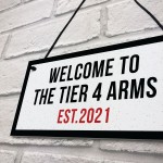 Lockdown Bar Sign 2021 Tier 4 Arms Man Cave Garage Shed Sign