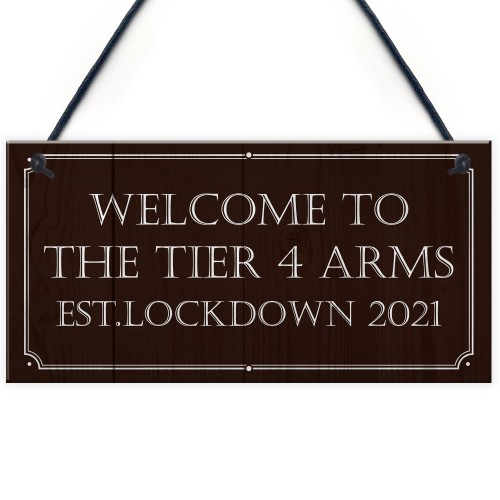 Tier 4 Arms HOME BAR Sign Garden Shed Garage Man Cave Sign