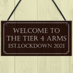 Tier 4 Arms HOME BAR Sign Garden Shed Garage Man Cave Sign