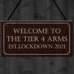 Tier 4 Arms HOME BAR Sign Garden Shed Garage Man Cave Sign