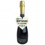 HAPPE BIRTHDAY IN LOCKDOWN Wood Heart Funny Birthday Gift