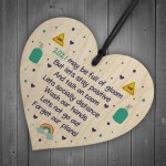 Funny Lockdown Poem Gift Wooden Heart Sign 2021 Decor Gifts