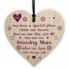 Amazing Mum Gifts For Birthday Wooden Heart Sign Thank You