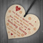 Amazing Nanny Gifts For Birthday Wooden Heart Sign Thank You