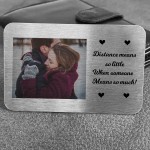 Personalised Metal Card Keepsake For Long Distance Boyfriend
