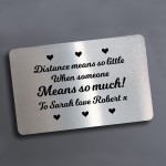 Personalised Gift For Long Distance Couple Valentines