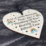 Lockdown Gift For Friend Family Wood Heart Gift For Best Friend