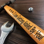 Funny Rude Gifts For Boyfriend Husband Novelty Engraved Hammer