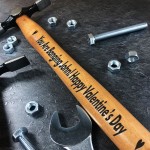 Personalised Engraved Hammer Valentines Gift For Husband Him