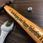 Personalised Engraved Hammer Valentines Gift For Husband Him