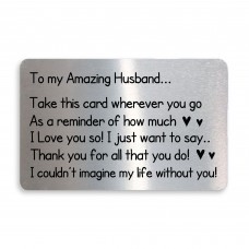 Keepsake Gift For Husband On Valentines Day Anniversary Card
