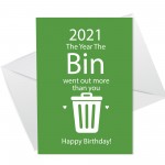 Funny Birthday Card For Men Women 2021 Lockdown Design Card