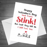 Funny Humour Valentines Card For Him Her Rude Card For Boyfriend