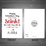 Funny Humour Valentines Card For Him Her Rude Card For Boyfriend