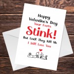 Funny Humour Valentines Card For Him Her Rude Card For Boyfriend
