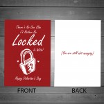 Funny Rude Valentines Day Card For Him Her Lockdown Card