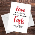 Funny Valentines Day Card Rude Anniversary Card For Boyfriend