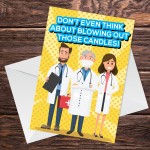 Funny Birthday Card LOCKDOWN DOCTOR Mum Dad Brother Sister 