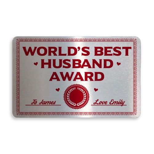 FUNNY Best Husband Gift For Valentines Anniversary PERSONALISED
