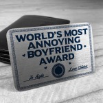 PERSONALISED Funny Wallet Insert For Boyfriend Valentines