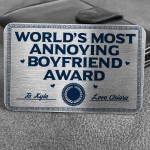 PERSONALISED Funny Wallet Insert For Boyfriend Valentines