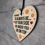 Rude Valentines Day Gifts Wood Heart Gift For Boyfriend Husband 
