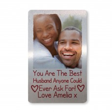 Personalised Photo Gift For Husband Card Valentines Anniversary