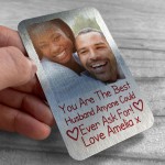 Personalised Photo Gift For Husband Card Valentines Anniversary