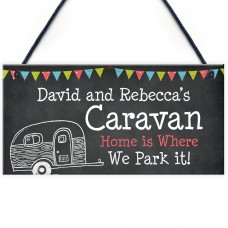 Shabby Chic Personalised Caravan Sign Home Decor Gift