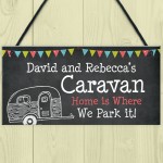 Shabby Chic Personalised Caravan Sign Home Decor Gift